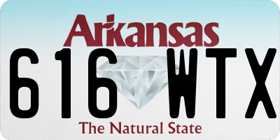AR license plate 616WTX