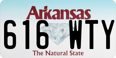 AR license plate 616WTY