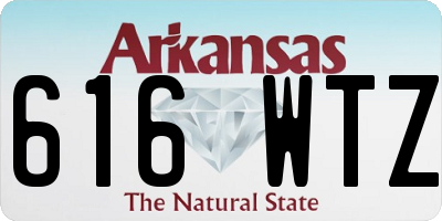 AR license plate 616WTZ