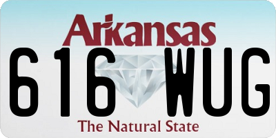 AR license plate 616WUG