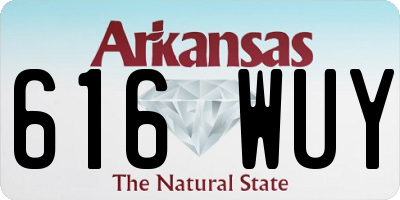 AR license plate 616WUY