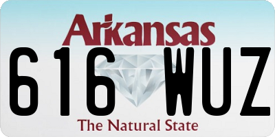 AR license plate 616WUZ
