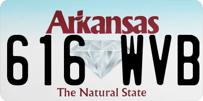 AR license plate 616WVB
