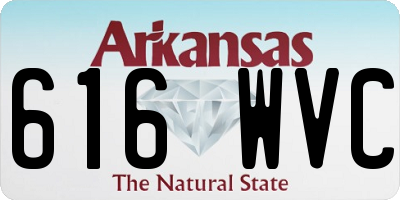 AR license plate 616WVC