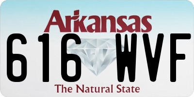 AR license plate 616WVF