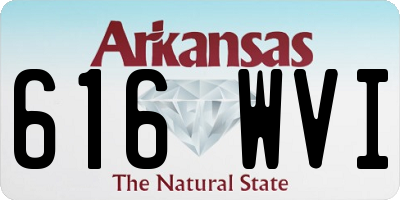 AR license plate 616WVI