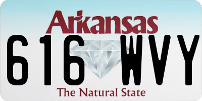 AR license plate 616WVY