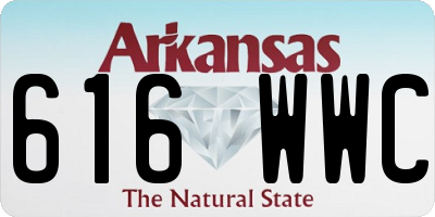 AR license plate 616WWC