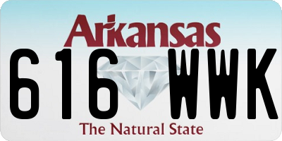 AR license plate 616WWK