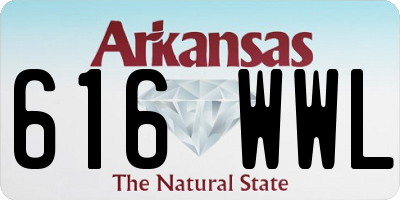 AR license plate 616WWL