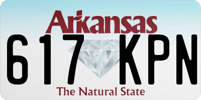 AR license plate 617KPN