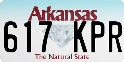 AR license plate 617KPR