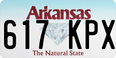 AR license plate 617KPX