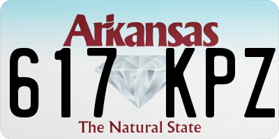 AR license plate 617KPZ