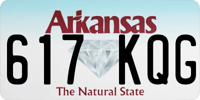 AR license plate 617KQG