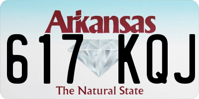 AR license plate 617KQJ
