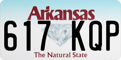 AR license plate 617KQP