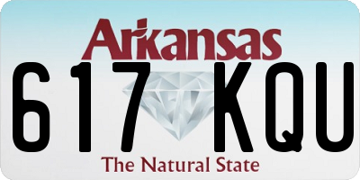 AR license plate 617KQU