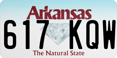 AR license plate 617KQW