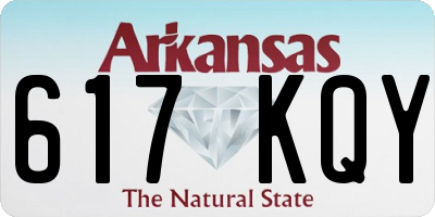 AR license plate 617KQY