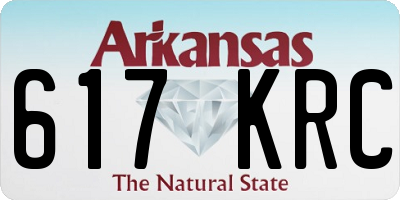 AR license plate 617KRC
