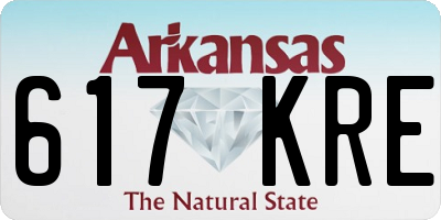 AR license plate 617KRE
