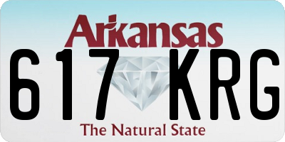 AR license plate 617KRG
