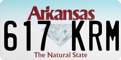 AR license plate 617KRM