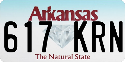 AR license plate 617KRN