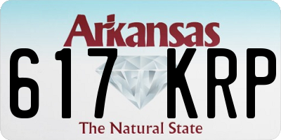 AR license plate 617KRP