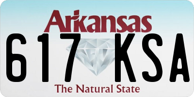 AR license plate 617KSA