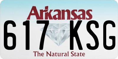 AR license plate 617KSG