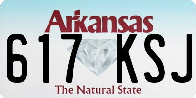 AR license plate 617KSJ