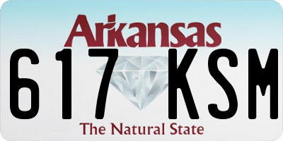 AR license plate 617KSM