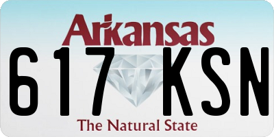 AR license plate 617KSN