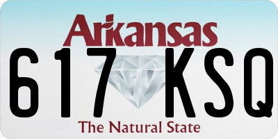 AR license plate 617KSQ