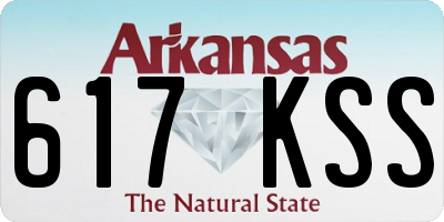 AR license plate 617KSS