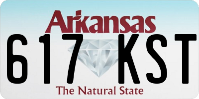AR license plate 617KST