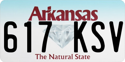 AR license plate 617KSV