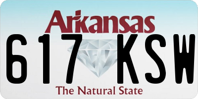 AR license plate 617KSW