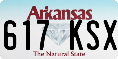 AR license plate 617KSX