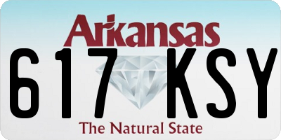 AR license plate 617KSY