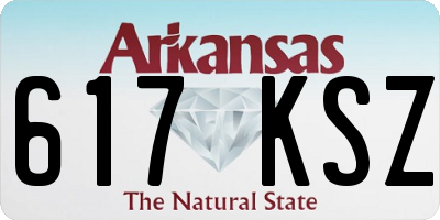 AR license plate 617KSZ
