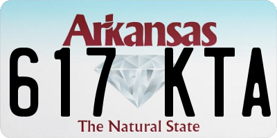 AR license plate 617KTA