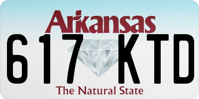 AR license plate 617KTD