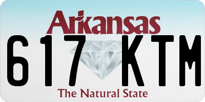 AR license plate 617KTM