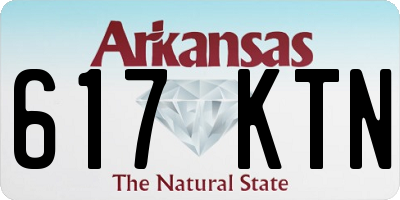 AR license plate 617KTN