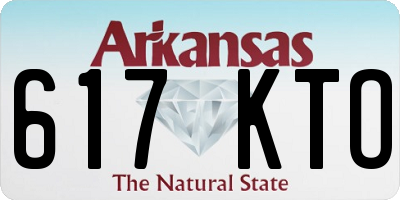 AR license plate 617KTO