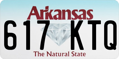 AR license plate 617KTQ