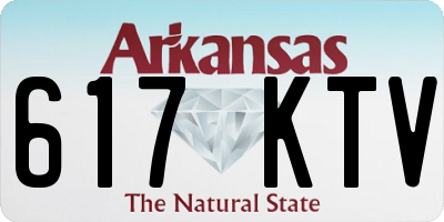 AR license plate 617KTV